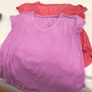 American eagle Red and Lilac T-shirts